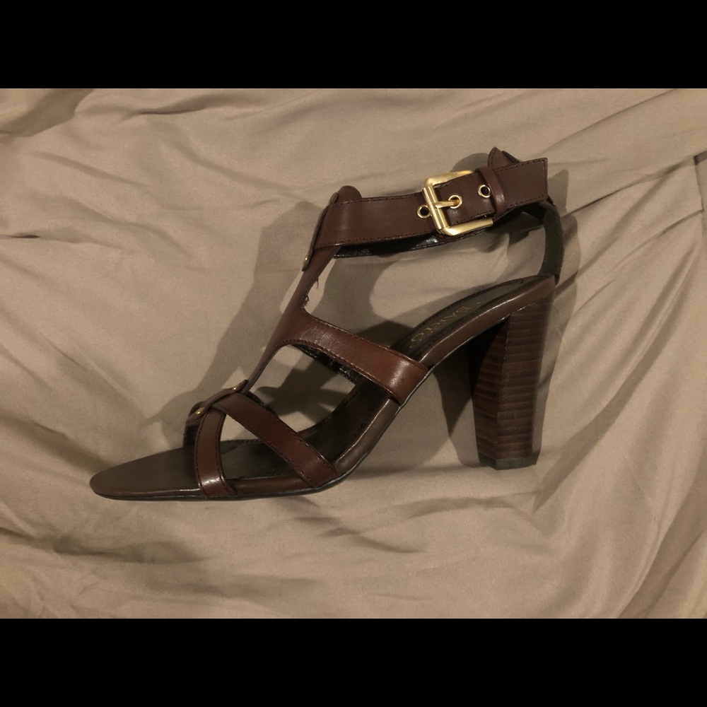 Franco Sarto brown heels